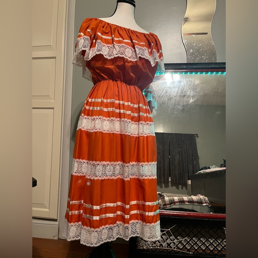 🛑SOLD🛑Vintage Mexican style dress - Picture 5 of 7